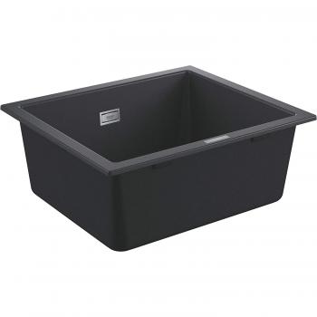 Fregadero de cocina Grohe K700 de granito negro 53,3x45,7 cm con un solo tazón