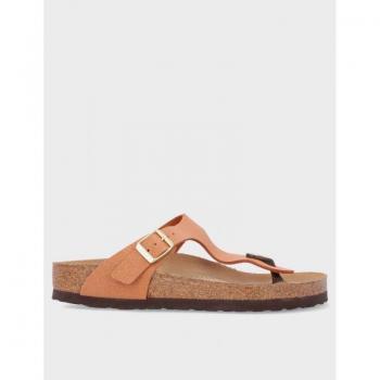 Sandalia Plana Birkenstock Gizeh Bf Nubuck Pecan 38 Cuero