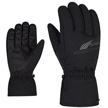 Guantes Ziener Gordan As Negro para hombre, guantes de esquí alpino