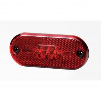 Piloto LED Trasero Hella 2TM 357 009-111 - 24V, Montaje, Color Rojo, Cable de 150mm, Conector de Lengüeta, Izquierdo/Derecho