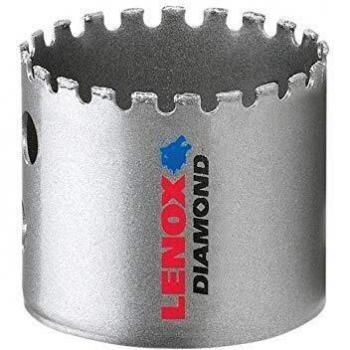 LENOX Corona Diamante 76mm - Alta Calidad, Forza coronas de diamante, alta calidad, diámetro de 76 mm, diseño para perforación en materiales duros