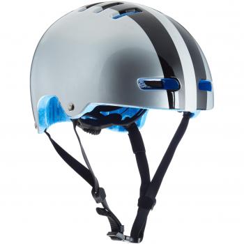 Lazer Armor Bicicleta Casco, Todo el año, Armor, Unisex, Color Silver/Black/Blue, tamaño Small