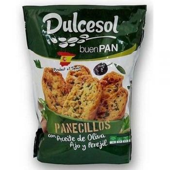 Dulcesol Panecillos con Aceite de Oliva Ajo y Perejil, 160g