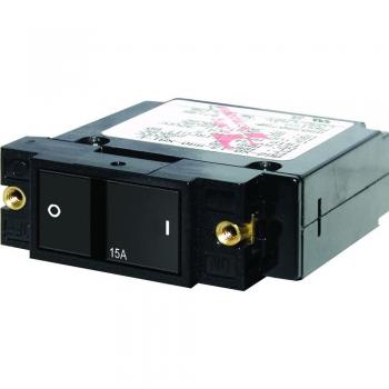 Interruptor de circuito plano Blue Sea A-Series 10A, polo único, pequeño, para AC/DC