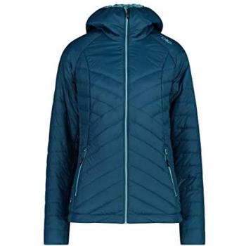 CMP Women's Hooded Puffer Jacket - Deep Lake Blue