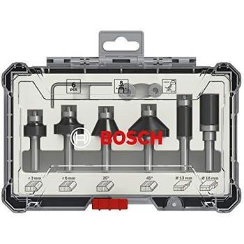 Bosch Professional Set de Brocas Fresadoras para Recortes y Bordes de 6 Piezas