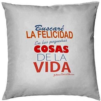 DOLORES PROMESAS Funda DE COJIN 50x50x5 Cm BUSCARE LA Felicidad CP Rojo