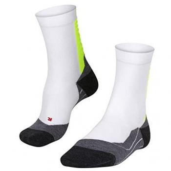 Calcetines Deportivos Falke Achilles para Hombre - Blanco y Gris Oscuro, Talla 44-45