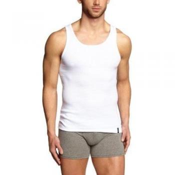 Skiny SKINY Original Men / 2139 Hr. Tank Top - Camiseta de tirantes para hombre, color blanco 500, talla M