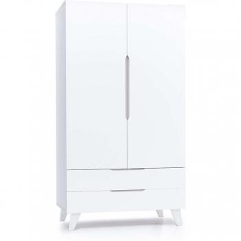 Armario infantil STYLE Alondra en blanco con 2 puertas y 2 cajones