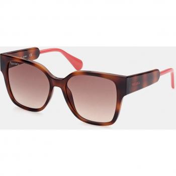 Max & Co Oversized Square Sunglasses in Dark Havana with Brown Gradient Lenses, 53mm