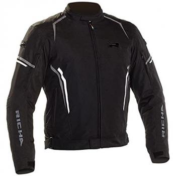 Richa Gotham 2 Chaqueta Textil Impermeable para Motocicleta Negra (4XL, XXXXL)