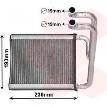 Radiador de calefacción VAN WEZEL 82006391 - Heater, compatible con vehículos, diseño eficiente para calefacción interior, fácil instalación, fabricado con materiales de alta calidad