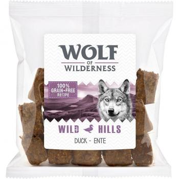 Wolf of Wilderness Wild Bites - Pack Ahorro 3 x 180 g - Senior High Valley, con vacuno; Wolf of Wilderness Ração, Comida húmida e Snacks - Formato de prova - SNACK Wild