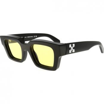 Off-White Oeri008 Sunglasses, Virgil Collection, Black/Yellow, Unisex, Size: 50 MM