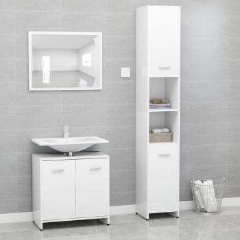 Conjuntos de muebles de baño 3 piezas blancas en tablero de Aglomerado