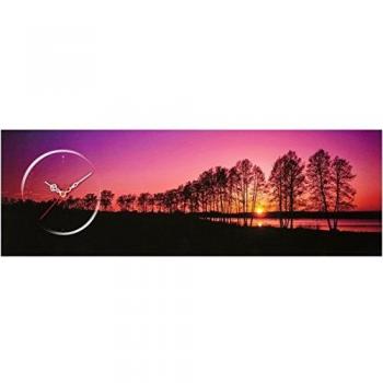Asir Group LLC 248CTY1630 Clockity Decorativa Lienzo Reloj de Pared, Multicolor