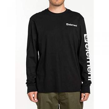 Element Joint - Camiseta de Manga Larga para Hombre Camiseta de Manga Larga, Hombre, Flint Black, XS