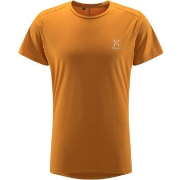 Camiseta Haglöfs L.I.M Tech Tee Men Desert Yellow - Ligera y Transpirable