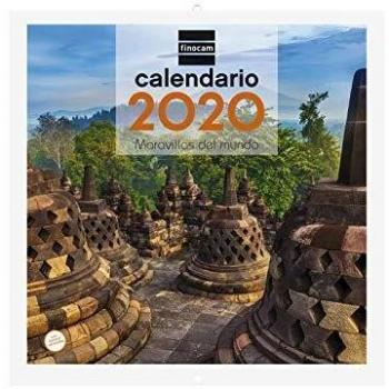 Finocam - Calendario de pared 2020 Imágenes 30x30 Maravillas del Mundo español