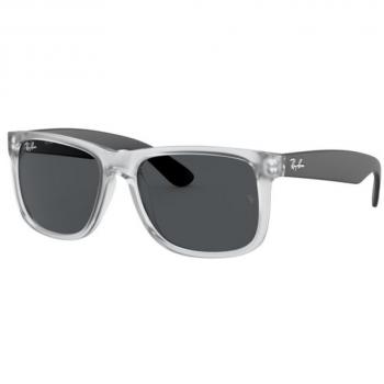 Ray-Ban Justin RB4165 6512/87 Rubber Transparent/Dark Grey Sunglasses