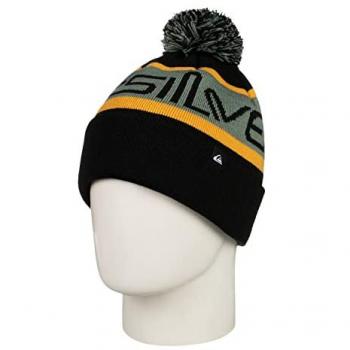 Gorro Quiksilver Summit para Hombre - Estilo Deportivo - 100% Acrílico - Color Negro - Talla Única