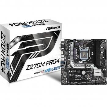 Asrock Z270M PRO4 S1151 mATX Intel Z270 DDR4 Elegant Motherboard - Black