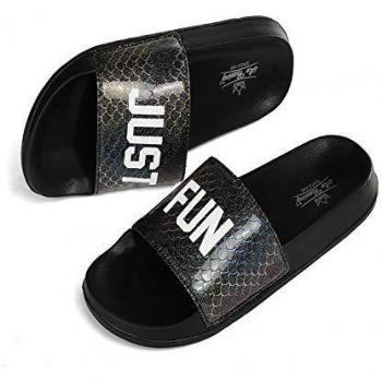 AXBOXING Chanclas Mujer Deslumbrantes/Leopardo/Dorado Sandalias Verano Piscina Playa Interior Al Aire Libre Tamaño 36-41