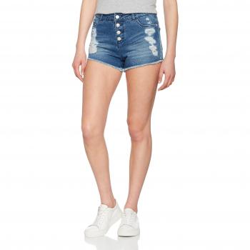ONLY Onlpacy Hw Destroy Dnm Shorts Bj, Pantalones Cortos para Mujer, Azul