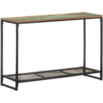 Mesa Consola de Madera Maciza Reciclada 110x35x75 cm