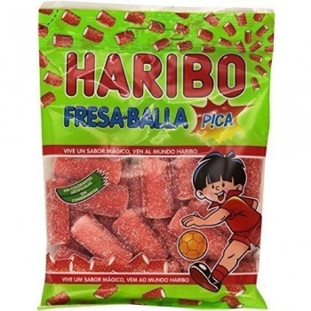 HARIBO Balla-Balla Fresa Pica - 18 bolsas x 100g