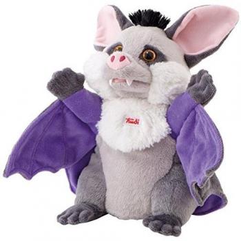 Marioneta de Murciélago Trudi 29919 - Peluche para Teatro, Ideal para Contar Historias (Gris y Violeta)