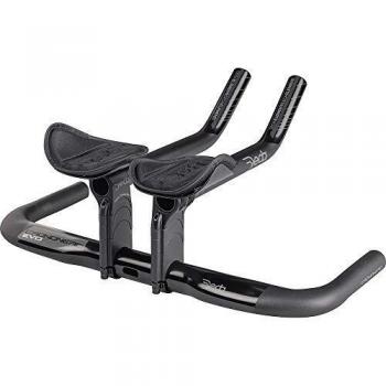 Manillar Aero Deda Crononero Evo de Aluminio Plateado con Extensiones J-Bend 31,8x20mm