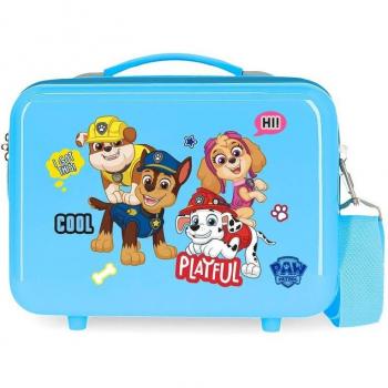 Neceser infantil Patrulla Canina ABS Playful Adaptable Azul - 29x21x15 cm, Capacidad 9L