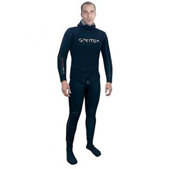 Spetton Traje Húmedo de Pesca Submarina X-tend Profesional 9 Mm, Negro, Mediano Unisex-Adulto