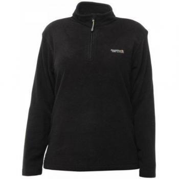 Regatta Women's Black Sweethart Lightweight Half-Zip Fleece Jacket, Size 16