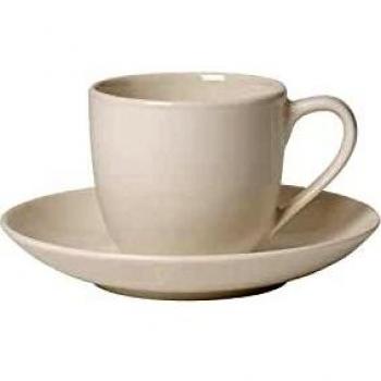 Villeroy & Boch For Me Espresso Cup and Saucer Set for 2, Premium Porcelain