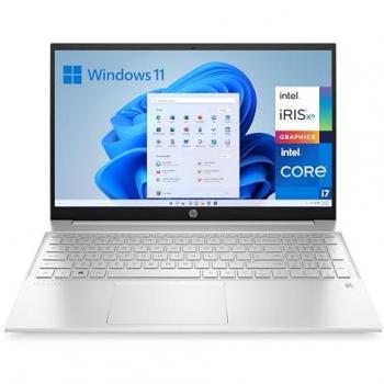 Portátil HP Pavilion 15.6 Full HD i7-1355U, 16GB RAM, 512GB SSD, Intel Iris Xe Graphics, Windows 11 Home - Teclado QWERTY Español Plata