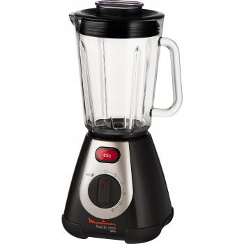 Batidora de Vaso Moulinex Faciclic Maxi Cristal LM233A10, 600W, Capacidad de 2 Litros, 5 Velocidades