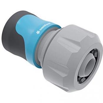 Conector rápido Safetouch ideal de 3/4 y 19 mm, plástico PC/ABS, con 3 abrazaderas, Cellfast