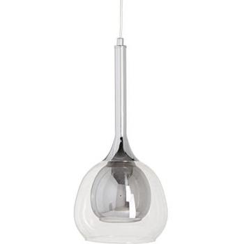 Lámpara de Techo 16 x 16 x 50 cm Cristal Gris Metal - Originalidad