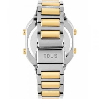 Reloj digital de mujer Tous D-BEAR con brazalete de acero SS y acero IPG dorado, modelo 3000134600