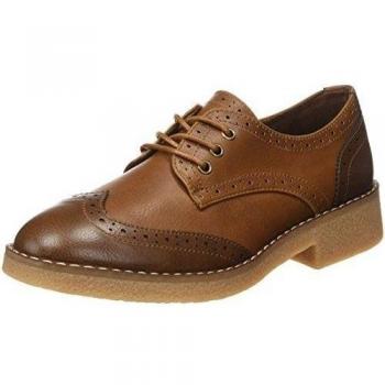 MTNG Collection, Zapatos de Cordones Oxford para Mujer, Marrón