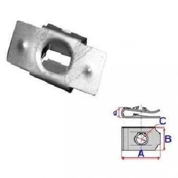 Fijación ROMIX C30719 - Clip, listón, 2 piezas