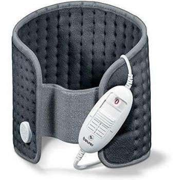 Beurer HK 49 Cosy Electric Heating Pad for Abdomen and Back, Grey, with Adjustable Temperature and Auto Shut-Off