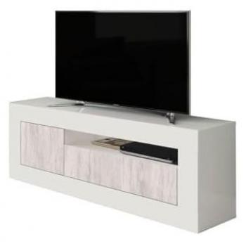 Mueble TV Baltik 2 Puertas, Blanco, 139x53 cm