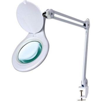 Lupa de Mesa LED Bresser 2x con Abrazadera y Diámetro de 175 mm