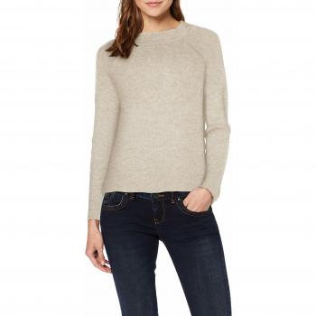 PIECES Pcellen LS O-Neck Knit Noos suéter, Beige