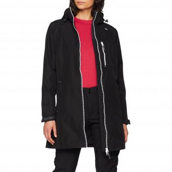 Helly Hansen Women's Waterproof Classic 3/4 Length Rain Coat Black XL