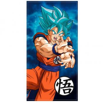 Toalla Goku Super Saiyan Blue Dragon Ball Super de microfibra